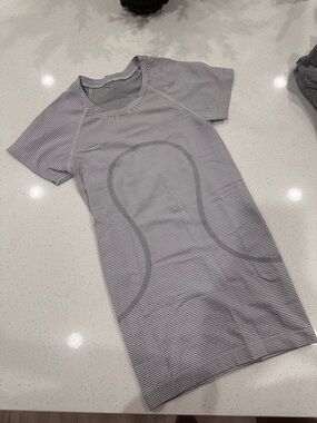 White & Black Lululemon Swiftly Tech